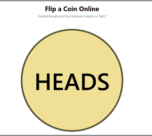 online flip a coin