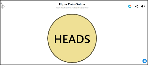 online flip a coin